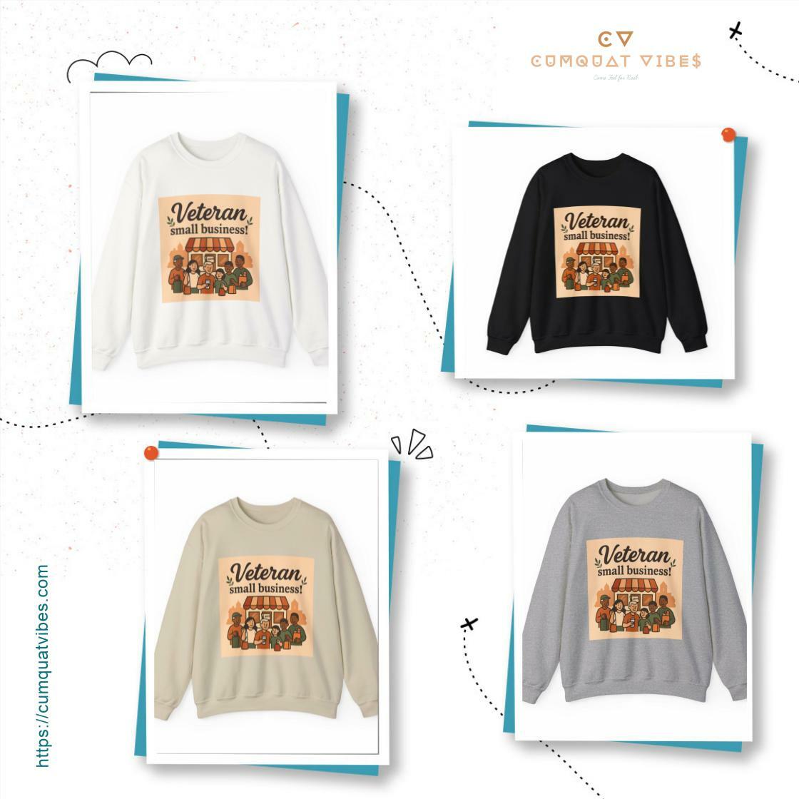Veteran Small Business sweatshirt collection